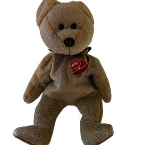 Ty Beanie Babies Signature Bear  Brown Excellent Retired Baby